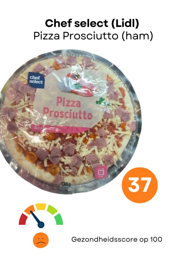 Chef Select Lidl ham prosciutto pizza